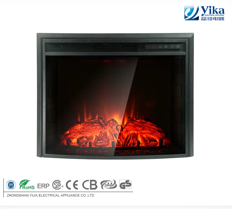 1500w electric home insert artificial flame fireplace heater cast iron