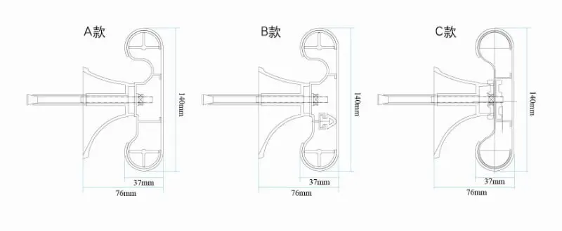 teak wood color decorative wall handrail
