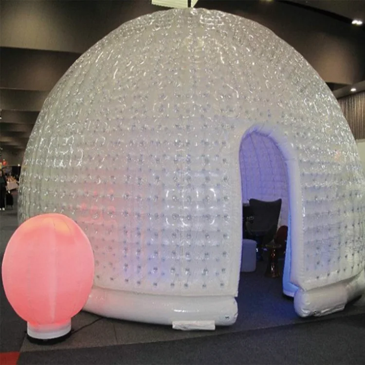 Air Iglu,Outdoor Aufblasbare Eskimo Zelt,Aufblasbare Iglu T LED Lampe für aufblasbare Dome Zelte