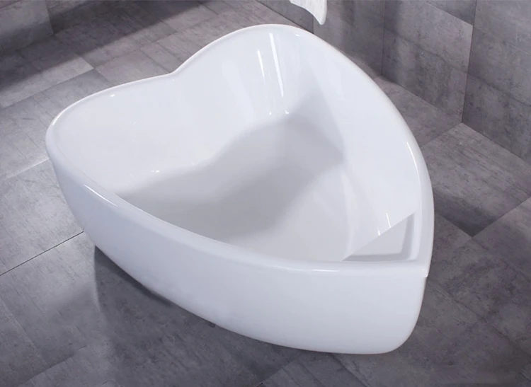 custom made very small color heart shaped bathtub sizes