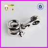 Promotional Pure Silver Couple Ring Charms Sterling Silver antique Dangle Bead