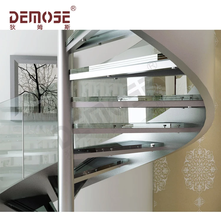 Cuerdas De Escalera Curvadas Para Barandilla De Vidrio,Escaleras Con