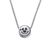 Craft Wolf Clown smiley projection necklace hundred languages I love you men and women couple fashion pendant