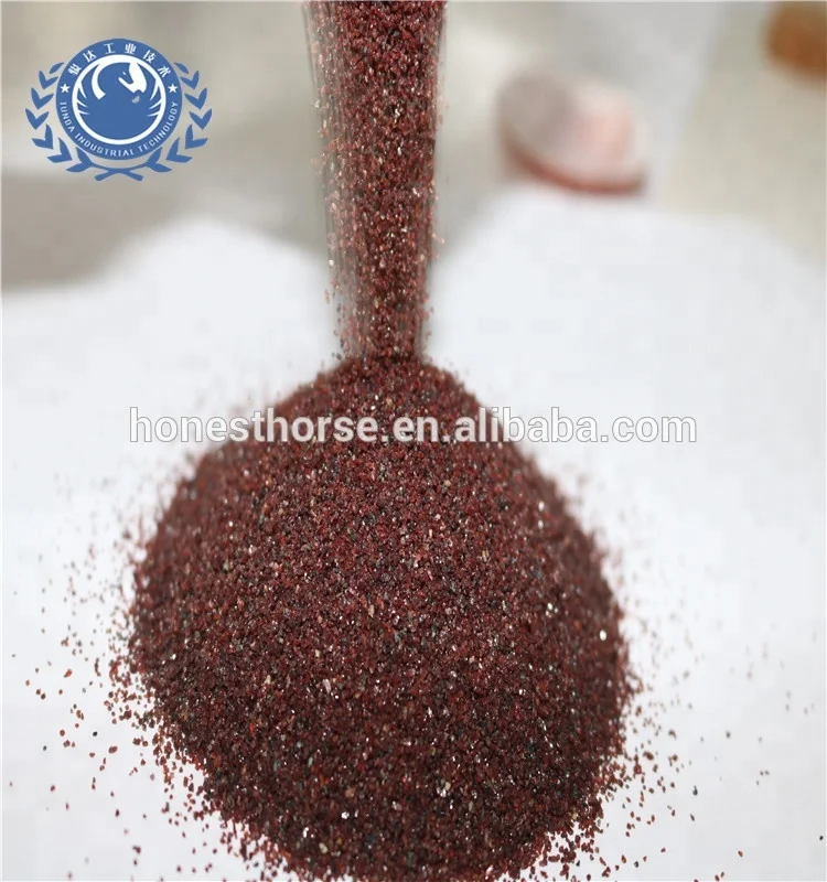 Chloride Content 0.01% Garnet Sand Blasting 30/60 Mesh Size For Sand ...