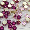 4mm 6mm 8mm 10mm gold claw setting crystal rhinestones beads wholesale