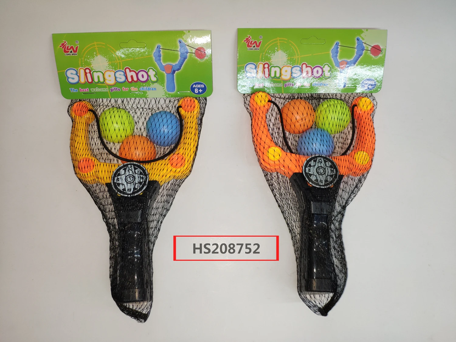 HS208752, Huwsin Toys, Children's plastic slingshot sport catapult toy with ball