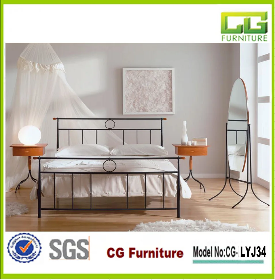 wrought iron cot