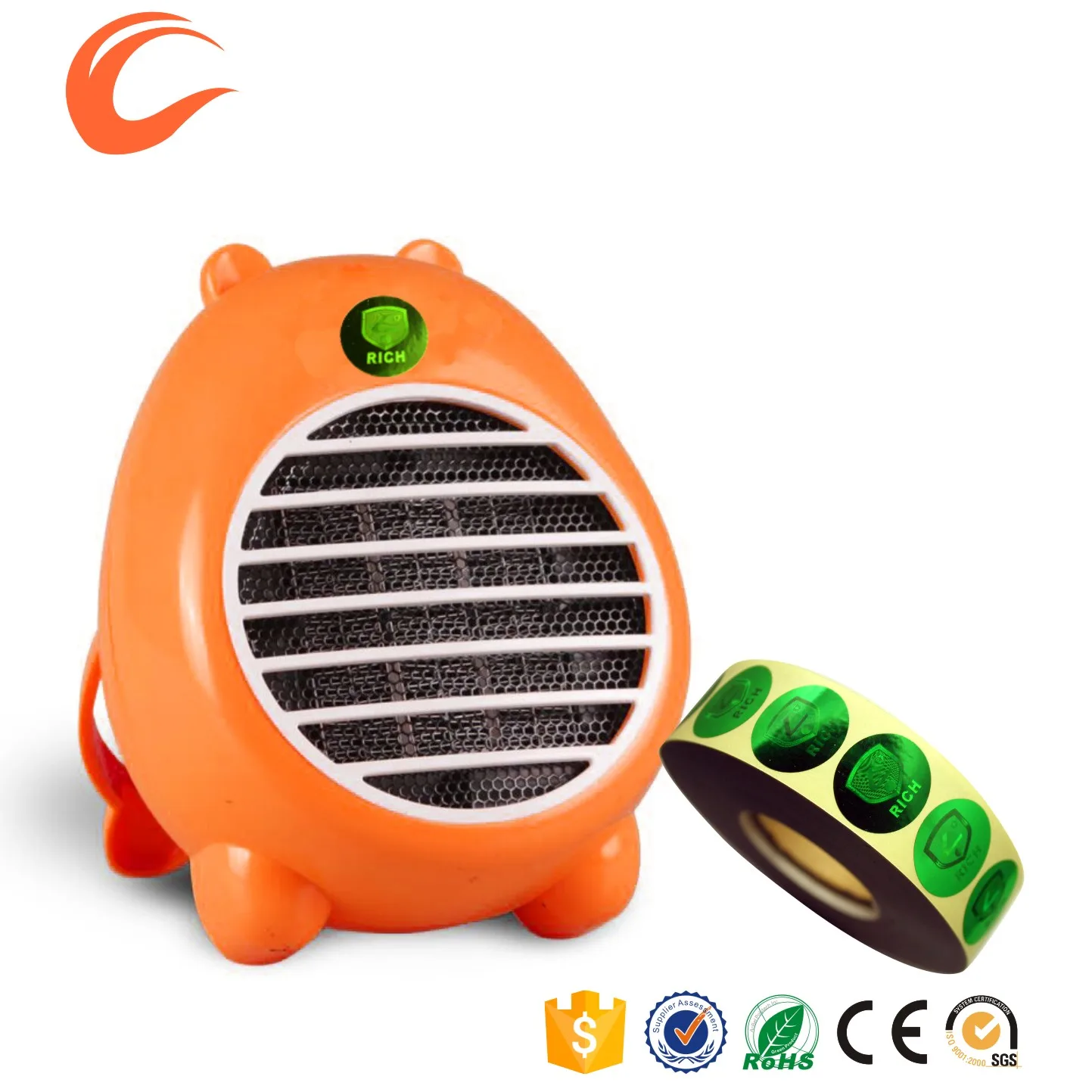 2D/3d holographic security tamper evident protection label for Warm air blower
