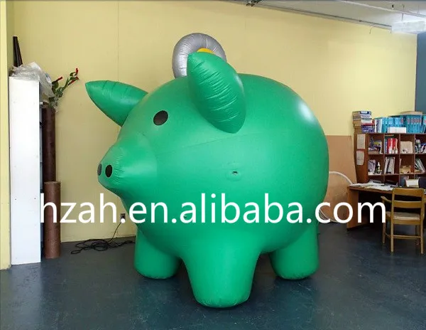 large inflatable pig