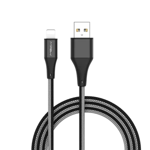 Fast charging data line 2.4a two-color nylon weave 1.5m usb data cable