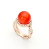2017 new popular gemstone ring natural indian ruby different types opal stones gold rings