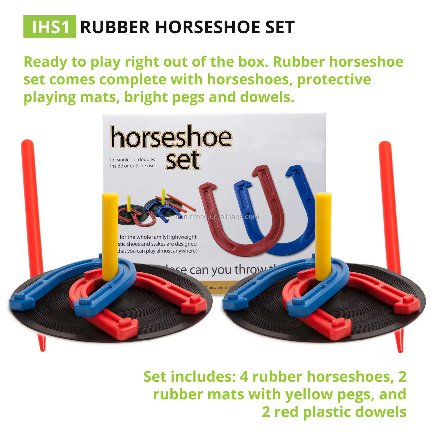 Rubber Horseshoe Game Set - Buy Rubber Horseshoe Game Set,Horseshoe Set ...