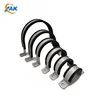 XAK Types of Galvanized Unistrut Pipe Clamps Fittings with Rubber DN65-350 for C Shape Profile Steel Sturt Channel Manufacturer