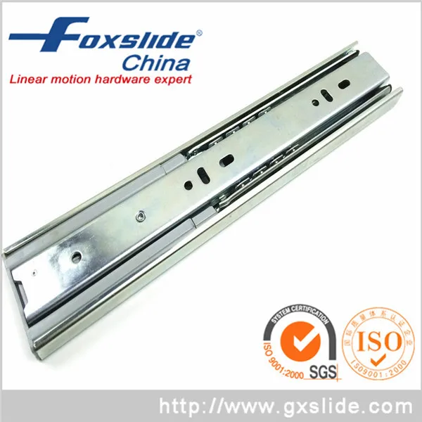China 3 Folding 45mm Short Ball Bearing Kitchen Drawer Runners