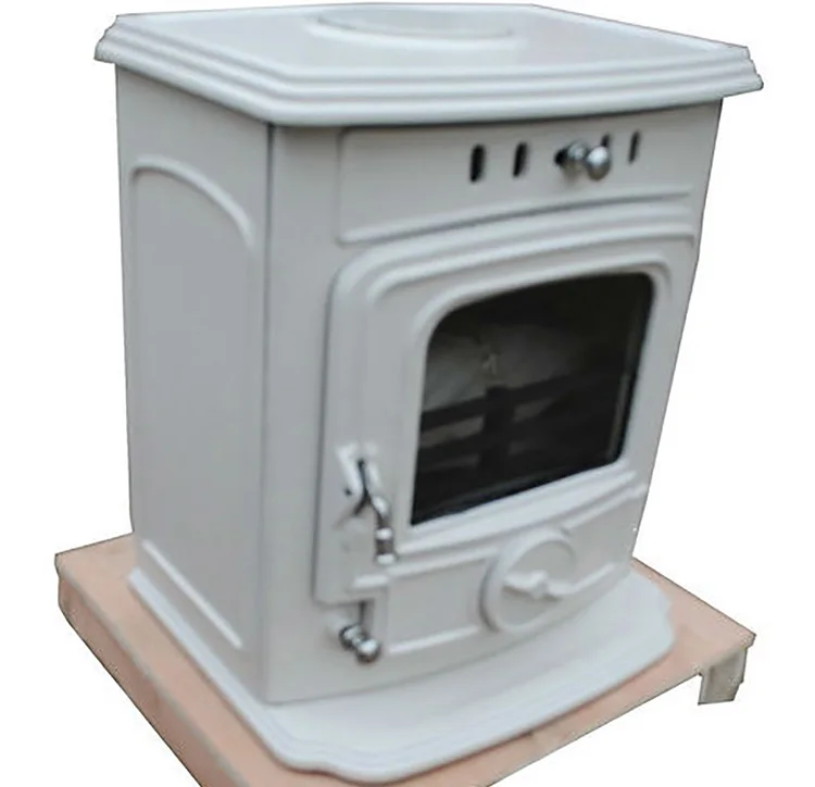 New Style Simple Artistic Enamel Cream White Cheap Wood Stove For Sale