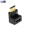 Qin V1.40 high definition 90 degree angled HDMI male to female HDMI adaptor