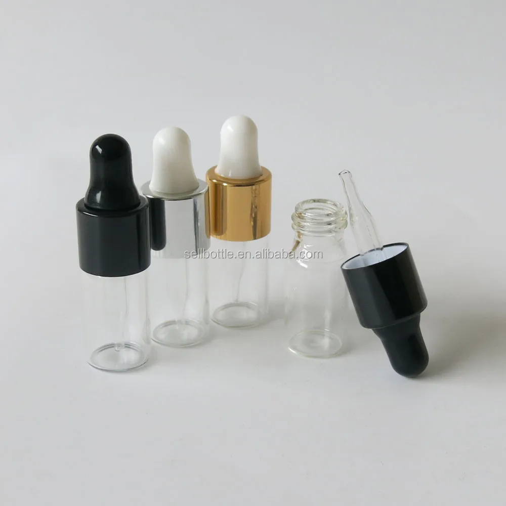 Mini 3ml Pipette Dropper Bottles Dropper Glass Vials Small Empty