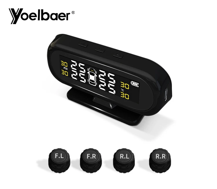 New Hot Real-time Wireless Universal Car Tire Pressure Monitoring System Solar External TPMS