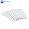 Blank Adhesive Back PVC Cards,CR80 Size Plastic White Card
