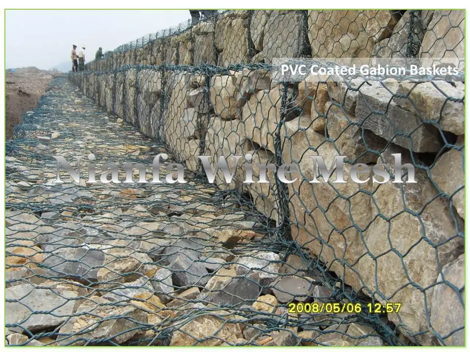 Pvc Coated Gabion Wire Basket/stone Retaining Wall/pvc Stone Gabion