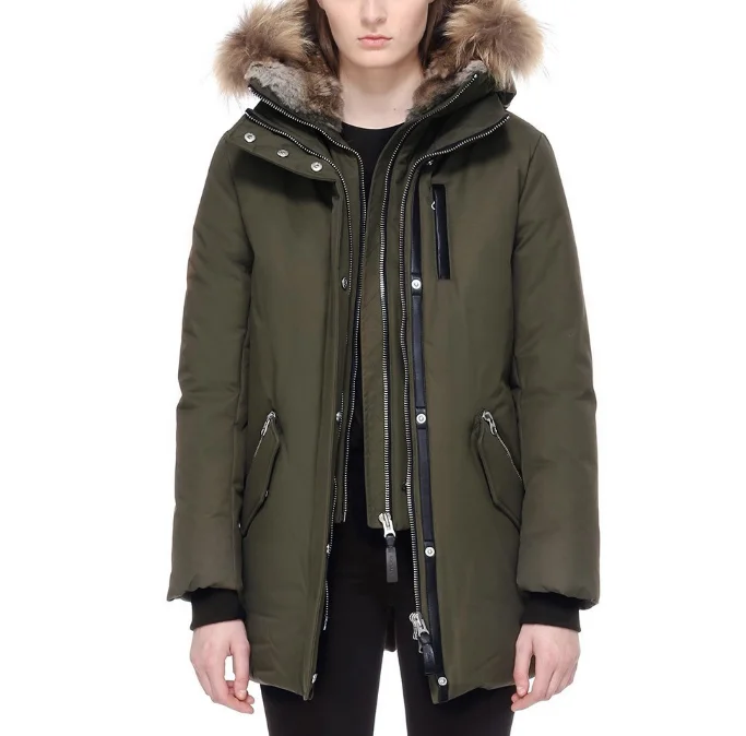 Wholesale Women Winter Real Fur Collar Long Duck Down Coat - Buy Down ...