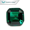 Wholesale synthetic gemstone 10*10mm emerald cut loose stone emerald