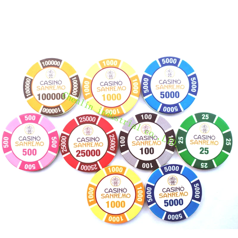 10g Wsop Custom Made Ceramic Poker Chip Without Numbers Or With