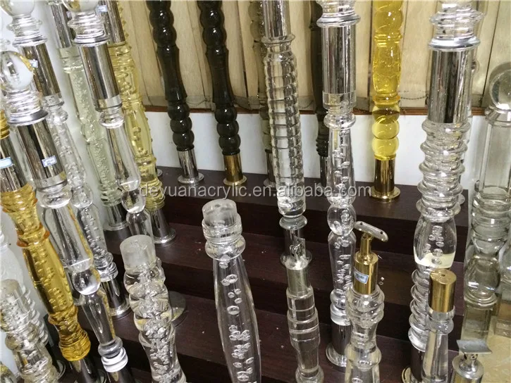 Custom Style Spiral Rod/clear Acrylic Plexiglass Rod/threaded Acrylic