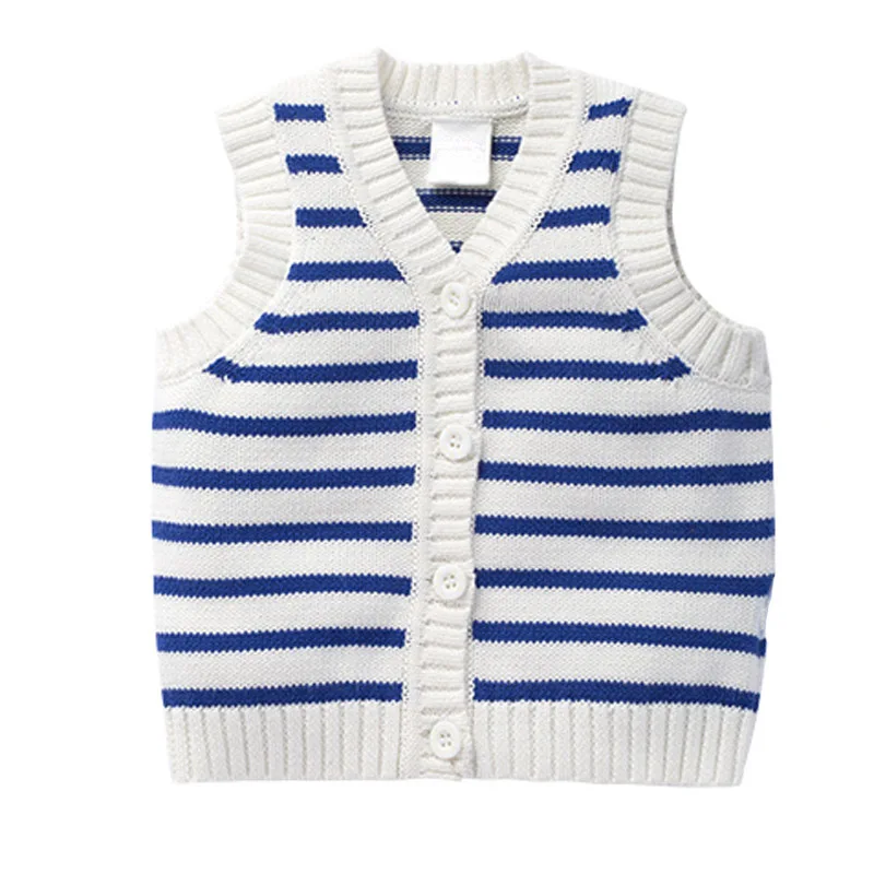 Manufacturer Custom Cartoon Knitted Cotton Kids waistcoat For Boy Girl