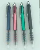 Touch multicolor Ball-point Pen three colors pen have a touch screen on it Plastic Touch capacitive mobile phone pen