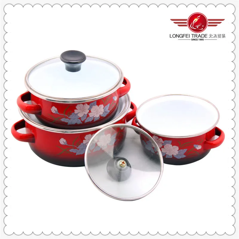 3pcs New Design Korea Ceramic Cookware With Glass Lid Buy Korea