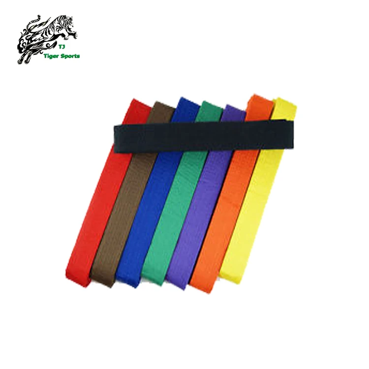 Custom Martial Arts Taekwondo Equipment Taekwondo Belt Colors For Sale