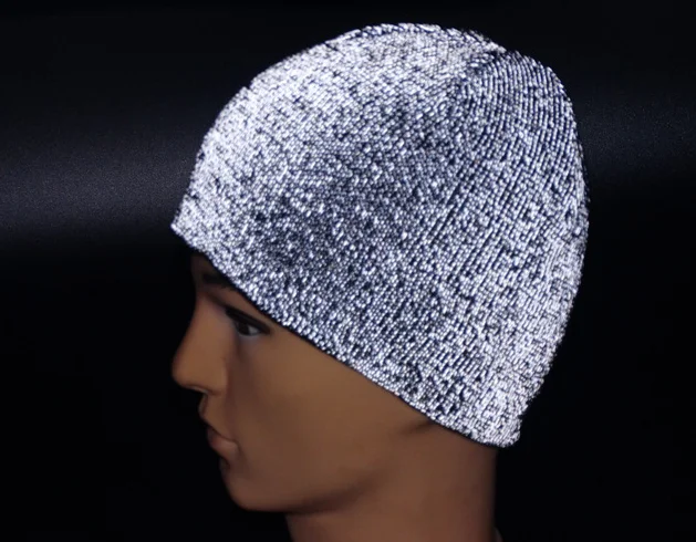 reflective knit hat