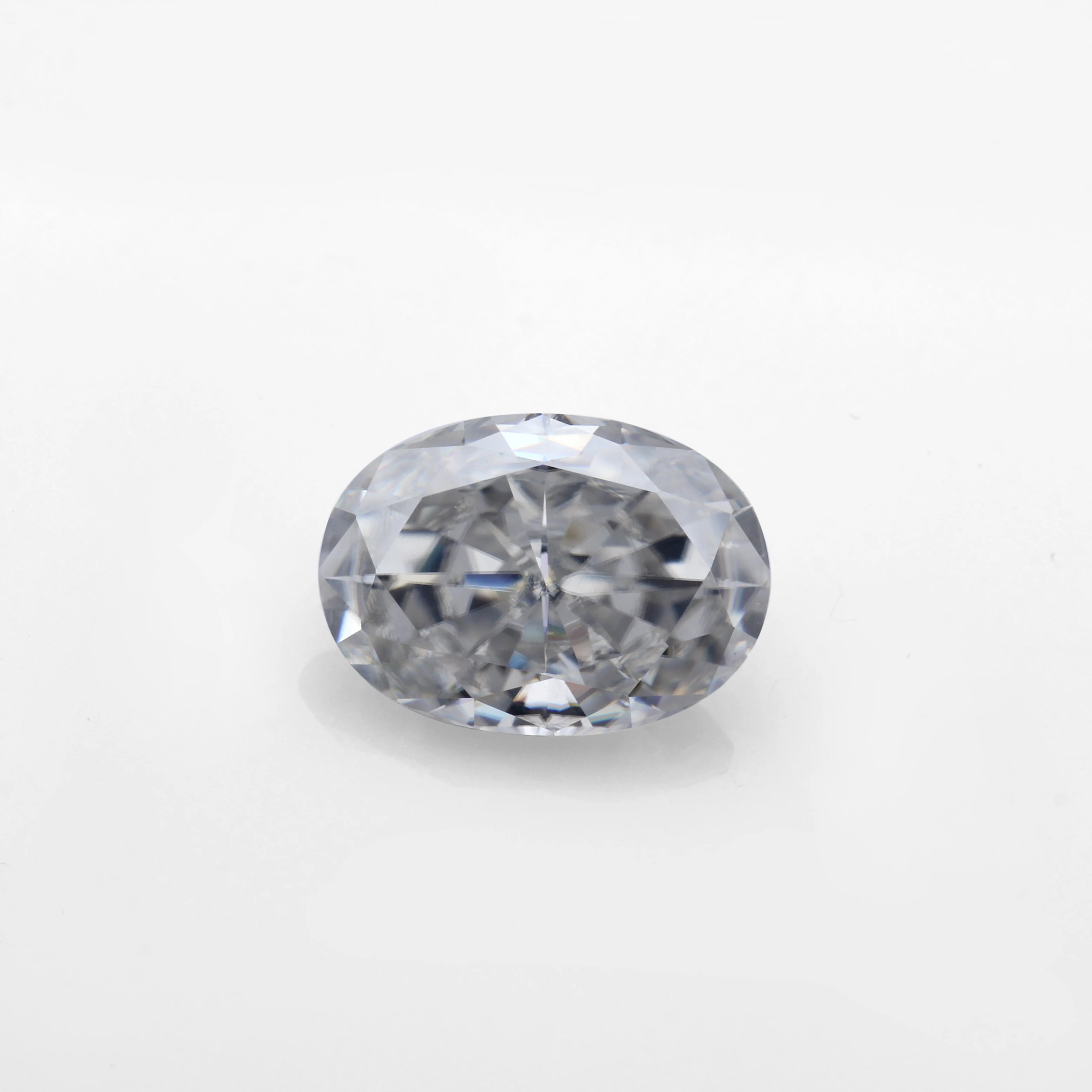 Oval Brilliant Cut 6x8mm Loose Grey Color Moissanite Stone For Jewelry ...