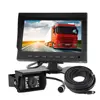 7 Inch 600TV line Screen 24v Truck Car Reverse Camera With Monitor System Kit For Trailer semi truck