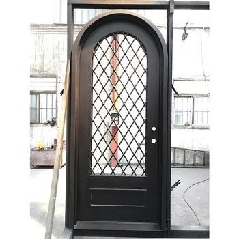 Arch Top Entrance Security Steel Door House Wrought Iron Front Arch Top Entrance Security Steel Door House Wrought Iron Front