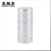 Empty clear cosmetic container 5gram 5ml 10gram 10ml stackable plastic jar