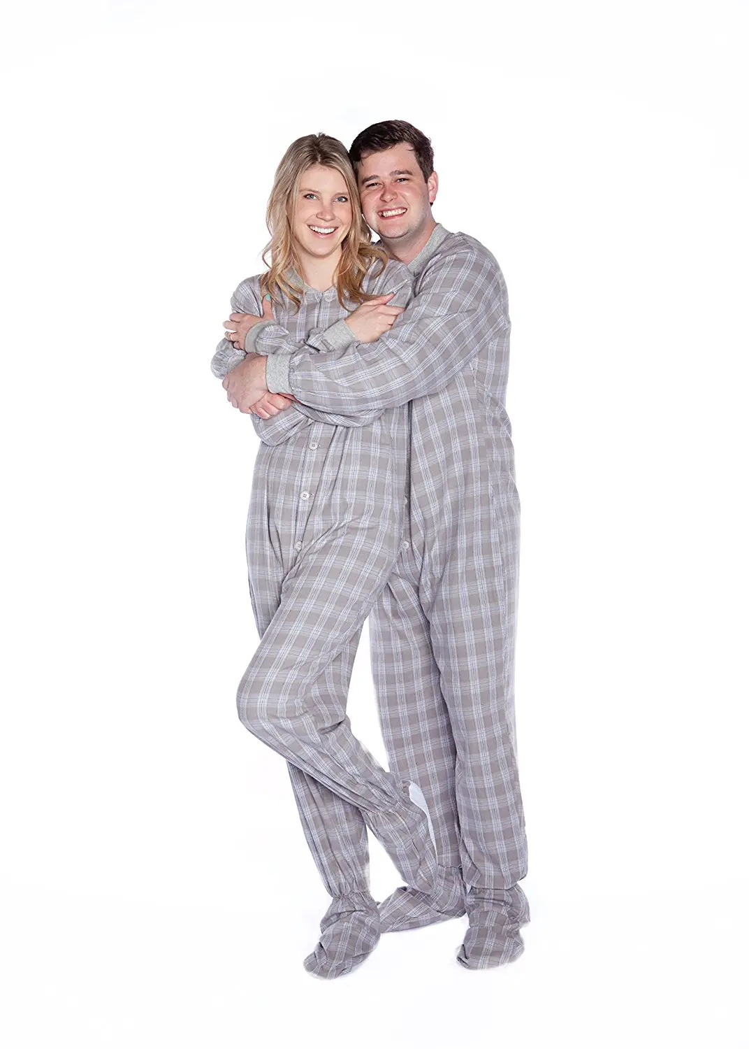 white footie pajamas