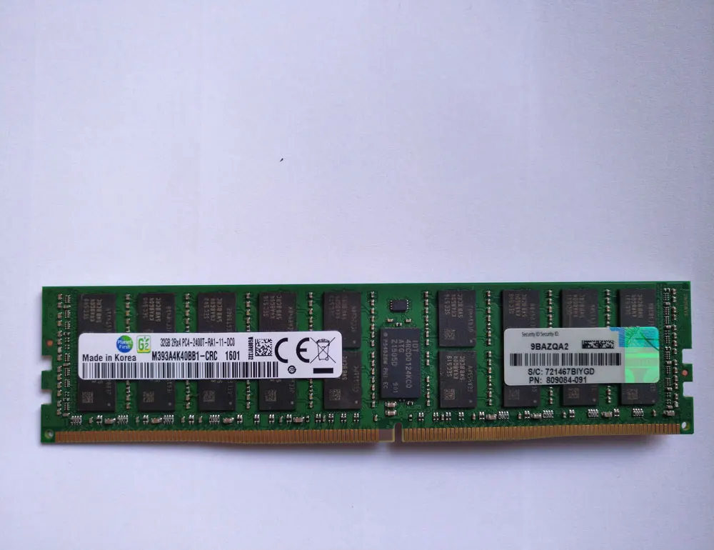 Retail Computer Parts 805353b21 1.2v Ddr4 32gb Dual Rankx4 2400mhz