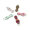 Cute Girl Chapstick Lipstick Keychain,Ribbon Pink Keychains For Girls,Polka Dot Printing Cheap Keychain With Metal Button