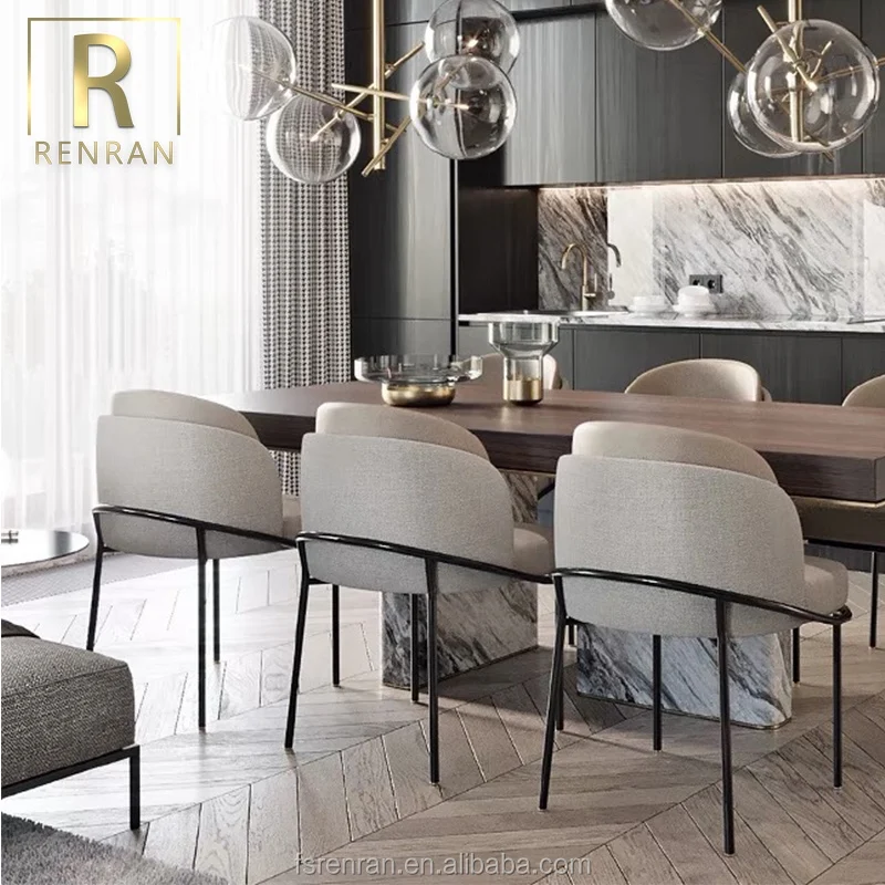 Modern Elegant Design Metal Leg Restaurant Furniture Modern Dining