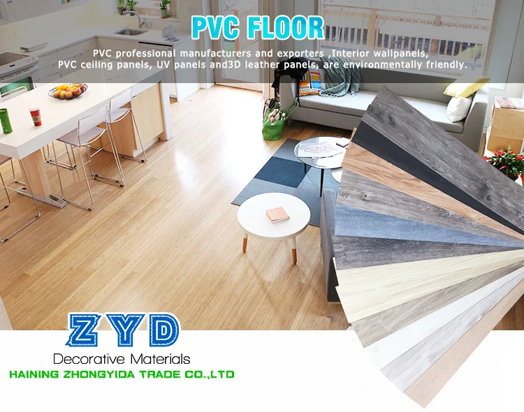 Hot Sale Indoor Wood Grain 3mm Wear Resisting 3d Flooring