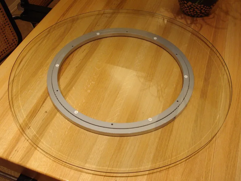 18 inch Rotating Glass Lazy Susan Hardware Bearing, View lazy susan