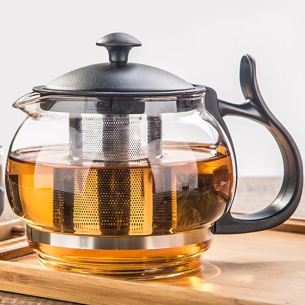 Clear Glass French Press Coffee Set With 4 Pieces Mug And Teapot With