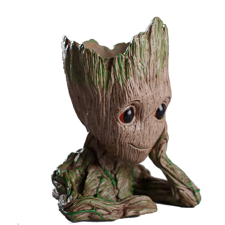 Resin Baby Groot With Key Chains - Buy Cute Baby Groot Figurine With ...