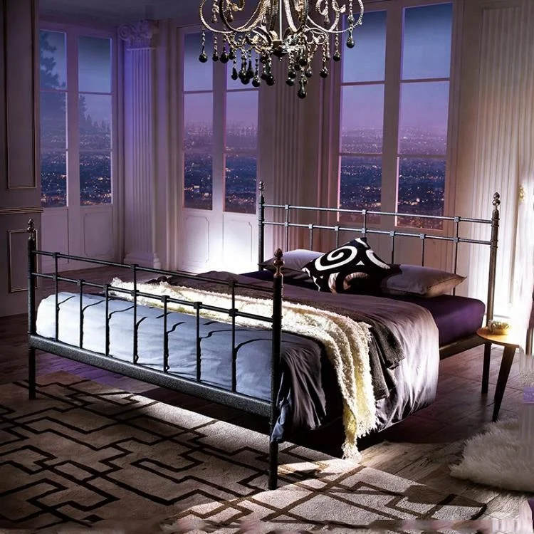 European antique simple latest double metal bed frame designs (5).jpg