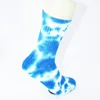 Saving space thick polyester tie dye socks