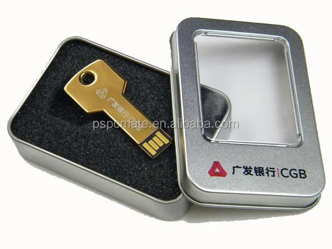 Mini Metal Traveller Key Shape USB 4GB/8GB/16GB Flash drive memory for promotion use 