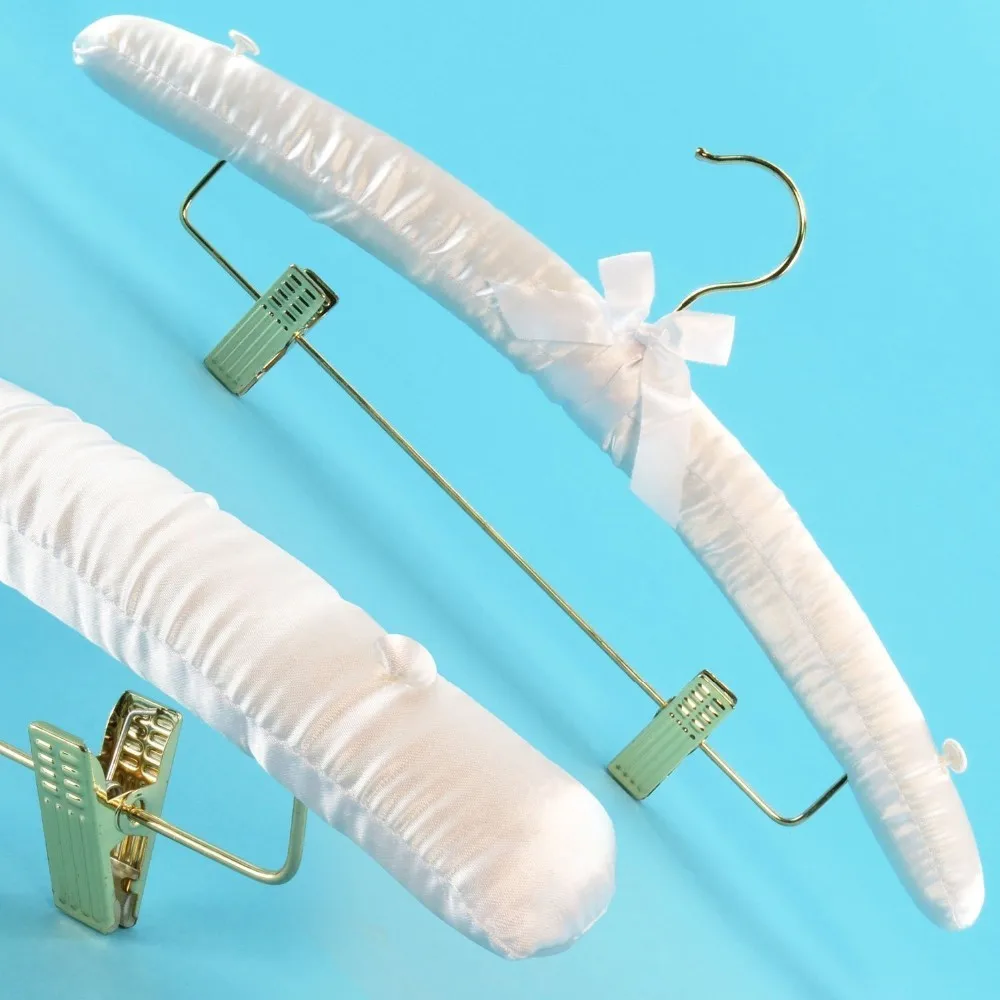 Inspring Black Padded Coat Garment Hangers With Clips For Skirt