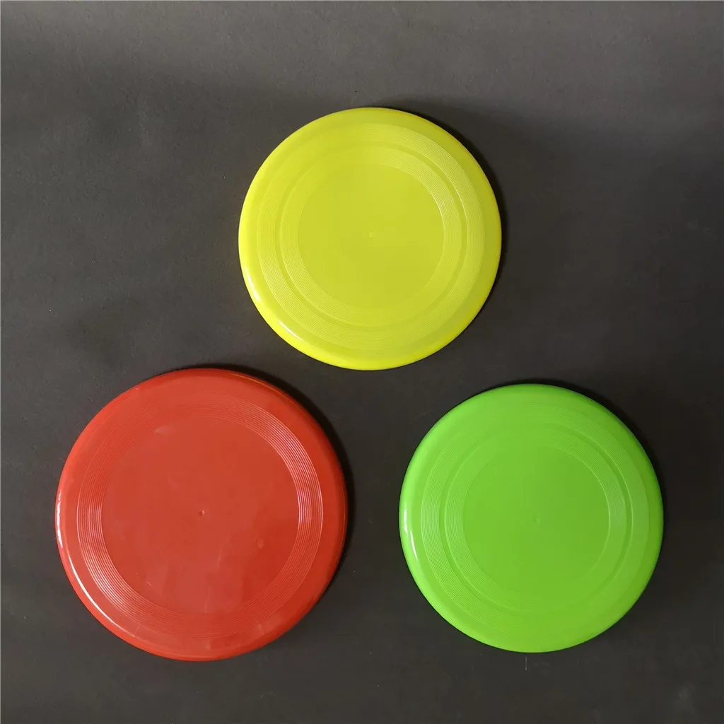 22cm plastic round shape sport flying disc toy